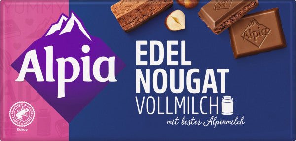 Alpia Edel Nougat sjokolade, 100 g - LUNVERK
