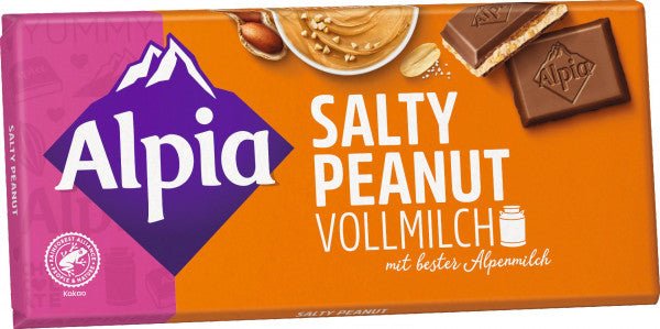 Alpia Salty Peanut sjokolade, 100 g - LUNVERK