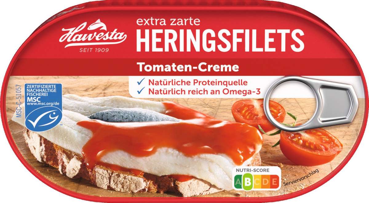 Hawesta sildefileter i tomat-kremsaus, 200 g - LUNVERK