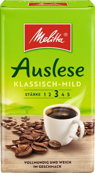 Melitta Café Auslese Mild, malt kaffe, 500 g - LUNVERK