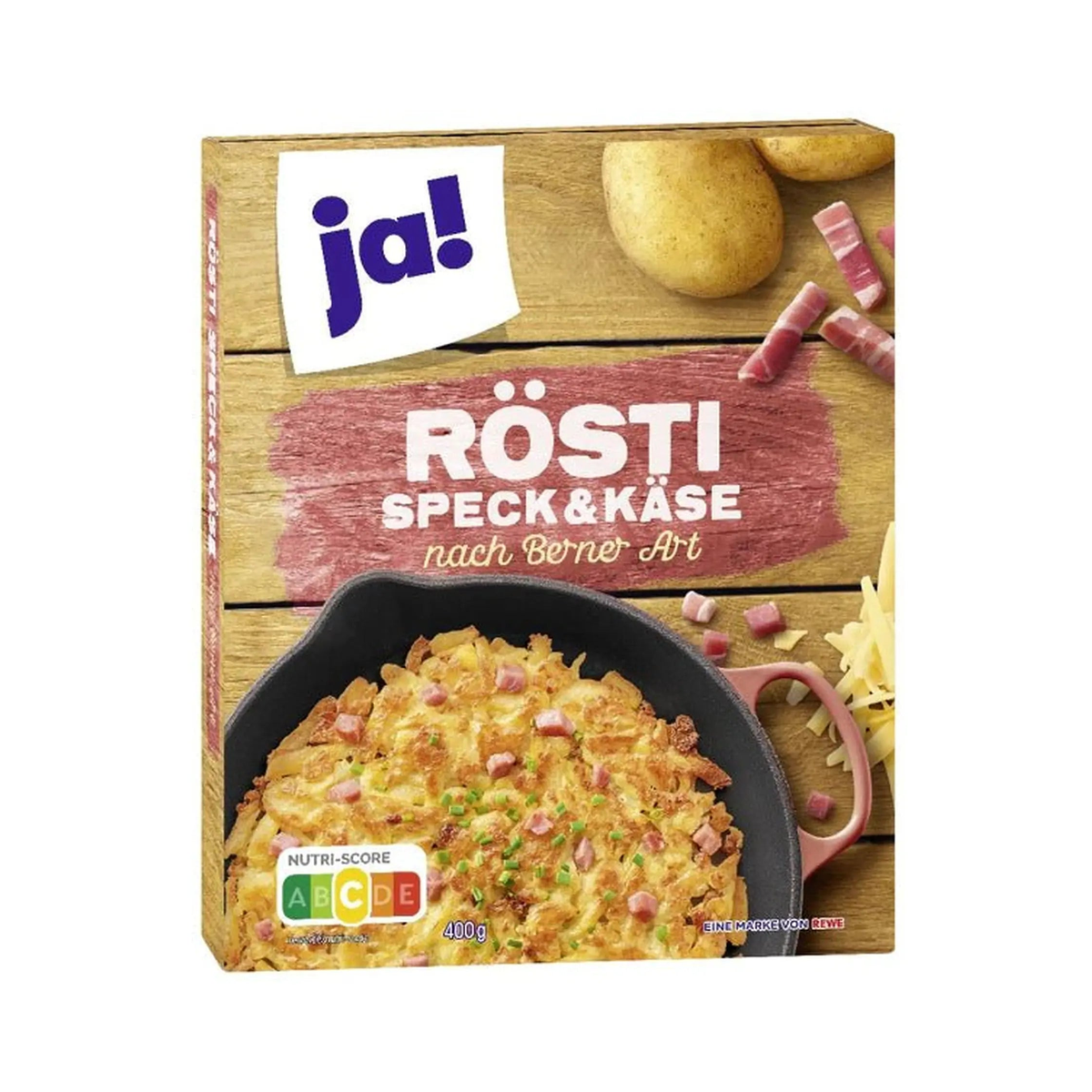 Potetrösti med bacon og ost, 400 g - LUNVERK