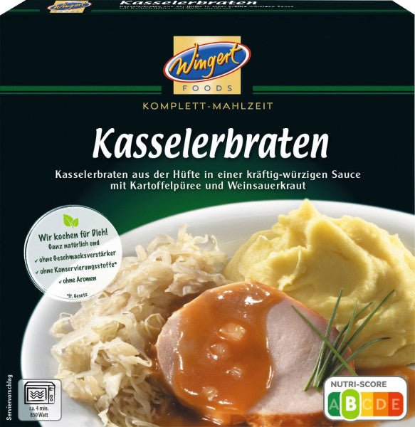 Wingert Kasselerstek med potetmos og vinsurkål, 460 g - LUNVERK
