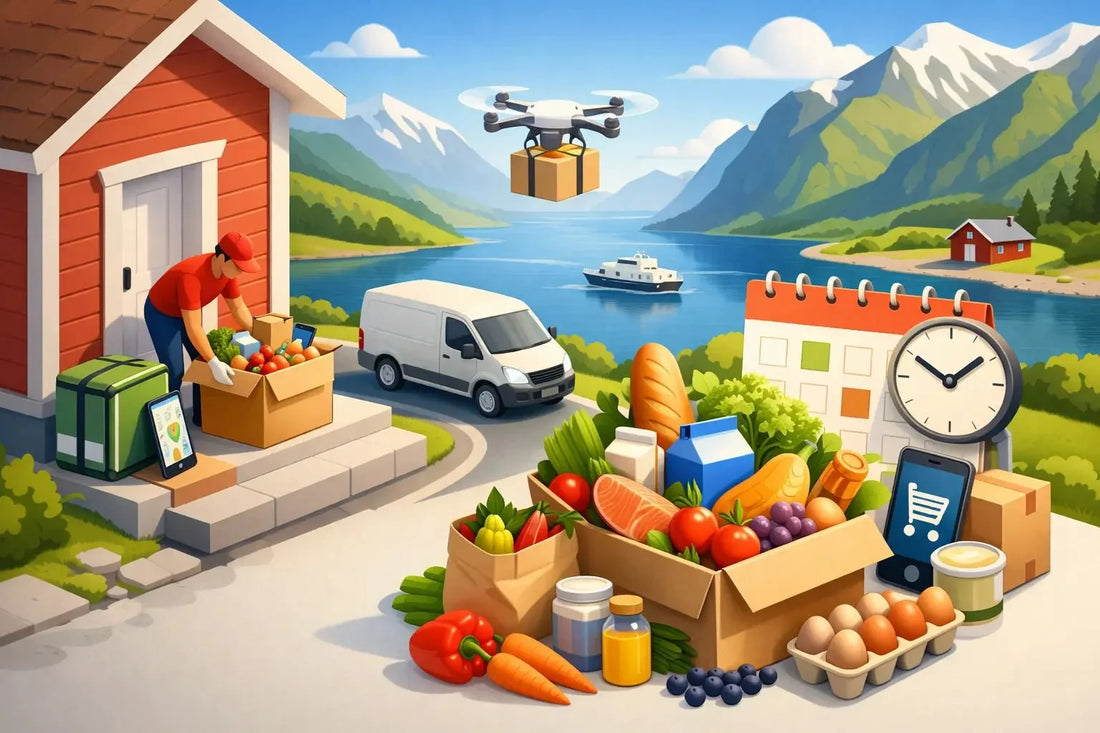 Hjemlevering av matvarer i Norge for en enklere uke