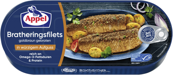 Appel MSC stekte sildefileter i krydret lake, 325 g - LUNVERK