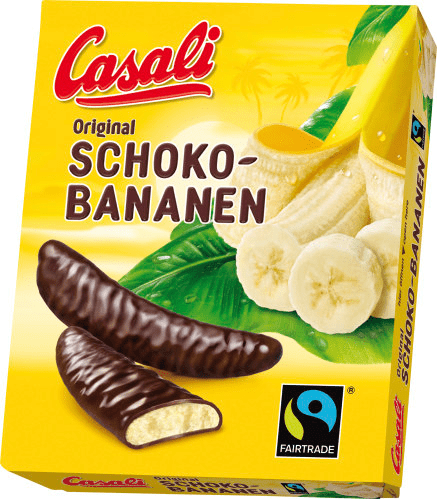 Casali Schoko-bananer med sjokoladetrekk, 150 g - LUNVERK