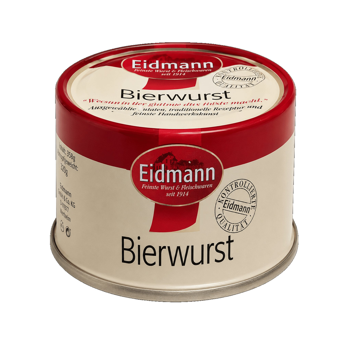 Eidmann ølpølse, 125 g boks - DEALS-OF-NORWAY