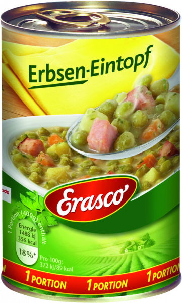 Erasco Ertegryte, 400 g - LUNVERK
