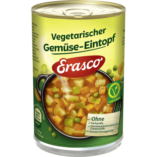 Erasco Vegetarisk grønnsaksgryte, 400 g - LUNVERK