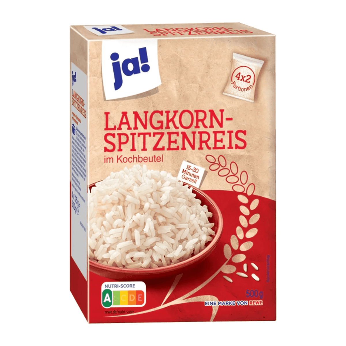 Førsteklasses langkornet ris i kokepose, 4 x 125 g - DEALS-OF-NORWAY