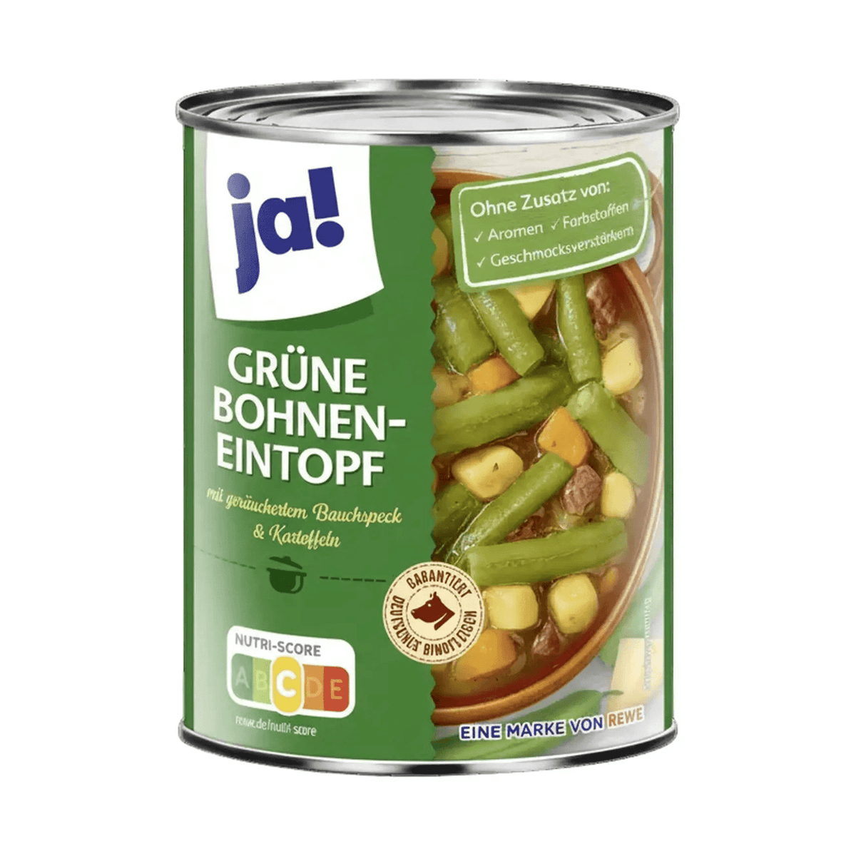 Grønne bønner med poteter og bacon, 800 g - LUNVERK
