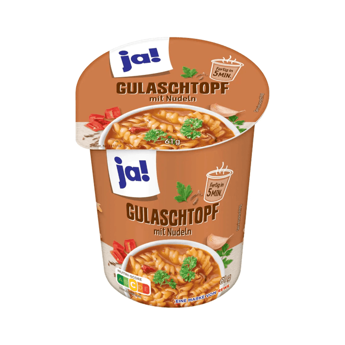 Gulasjgryte med nudler, 61 g - LUNVERK