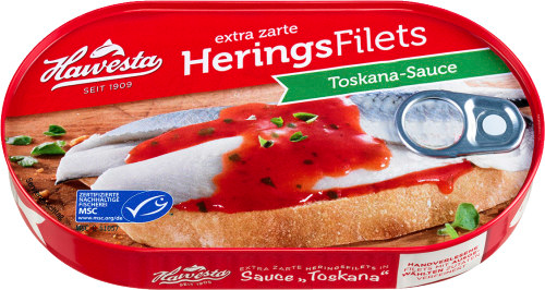 Hawesta sildefileter i Toscana-saus, 200 g - LUNVERK