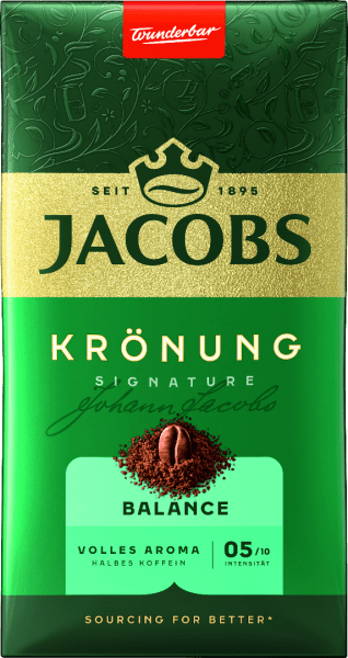 Jacobs Krönung Balance, malt kaffe, 500 g - LUNVERK