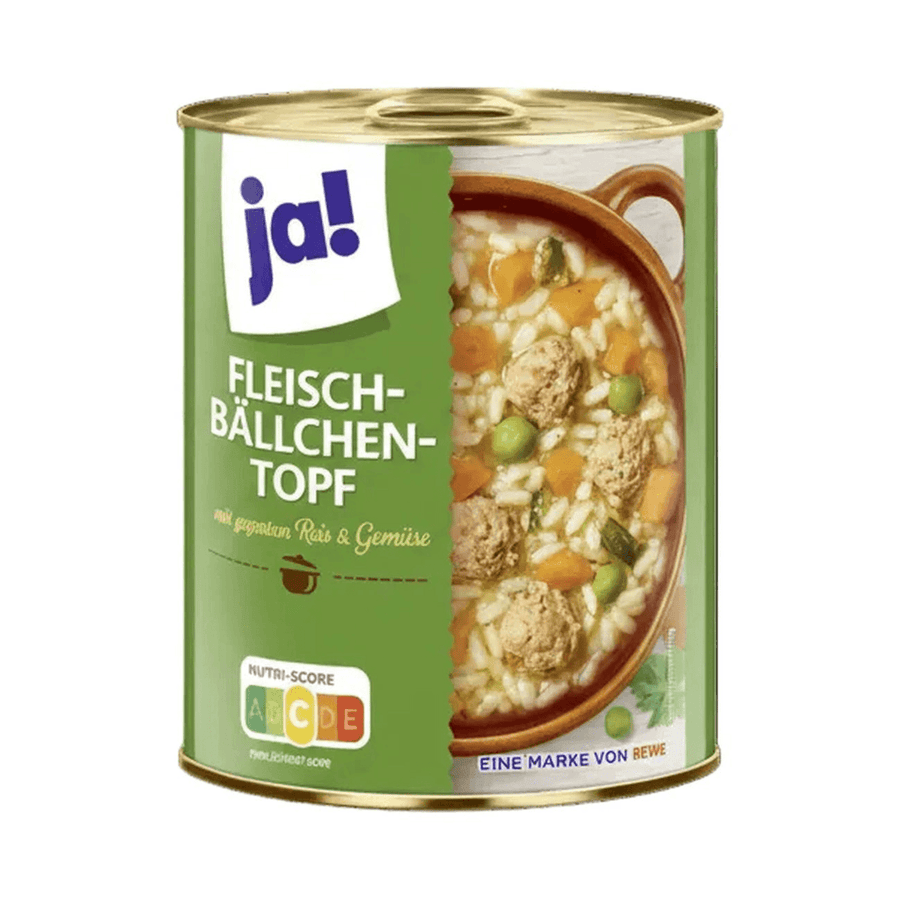 Kjøttboller med ris og grønnsaker, 800 g boks - LUNVERK