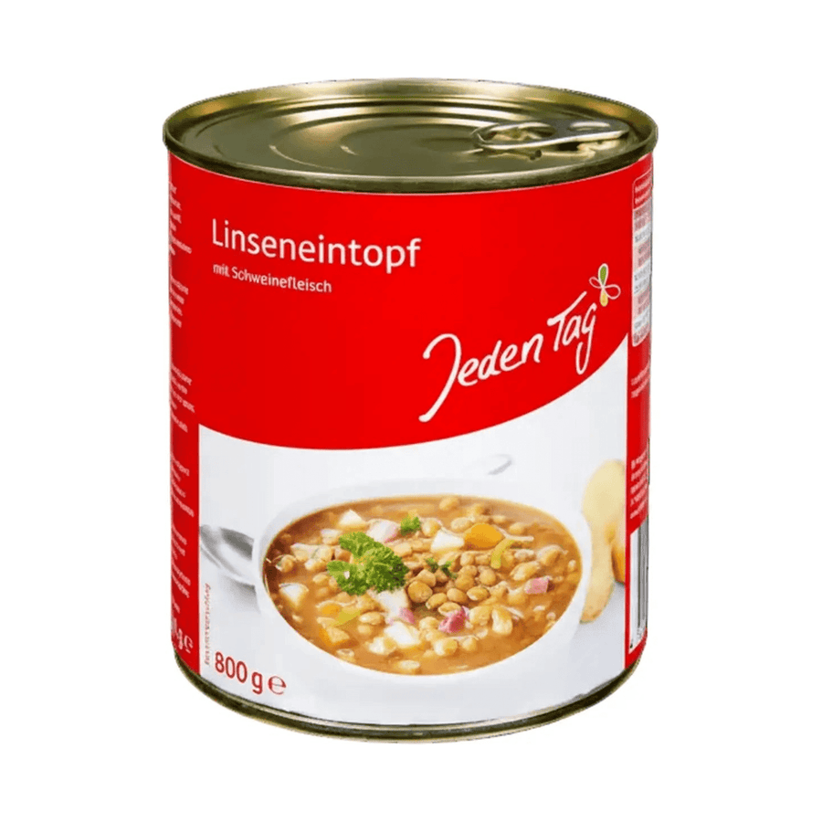 Linsegryte med svinekjøtt, 800 g - LUNVERK
