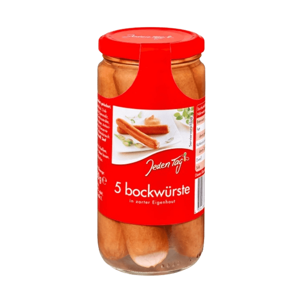 Pølser i naturtarm, 5 stk., 250 g - LUNVERK