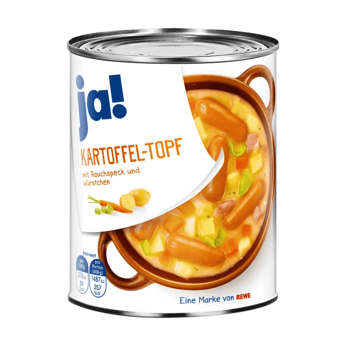 Potet- og pølsegryte, 800 g boks - LUNVERK