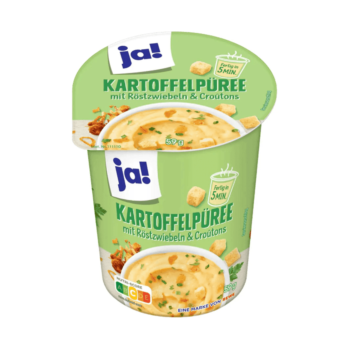 Potetmos med stekt løk og krutonger, 59 g - LUNVERK
