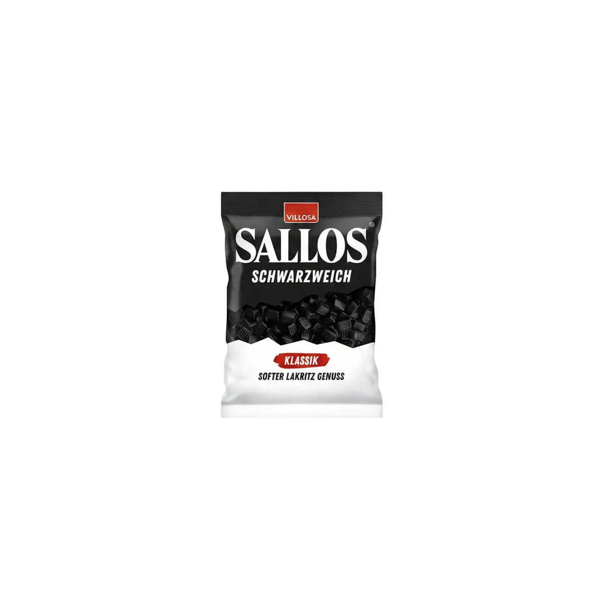 Sallos svart myk klassisk, 200 g pose - DEALS-OF-NORWAY