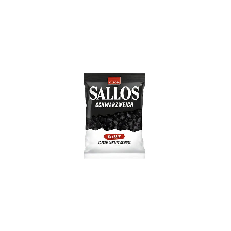 Sallos svart myk klassisk, 200 g pose - DEALS-OF-NORWAY