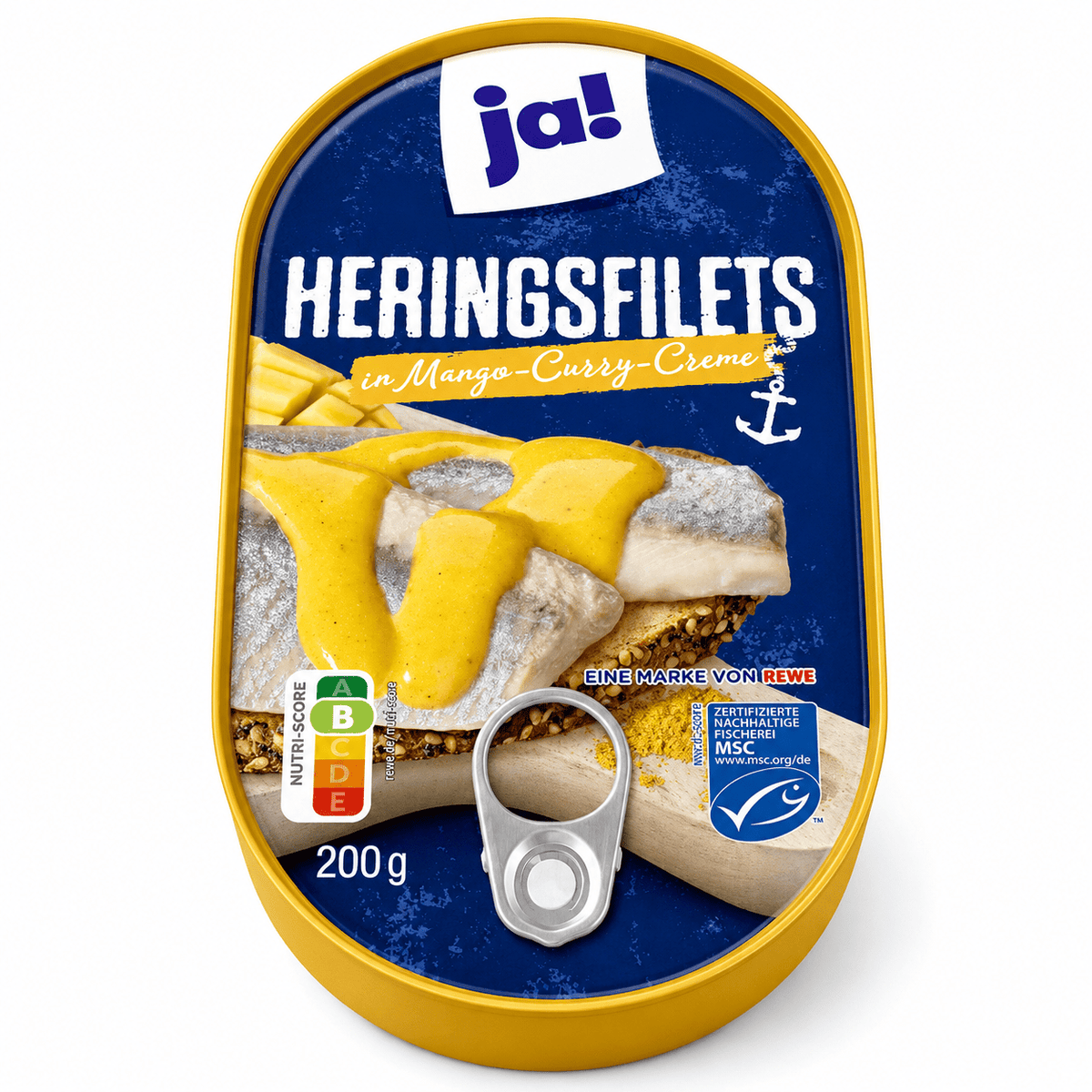 Sildefileter i mango-currykrem – 200 g - DEALS-OF-NORWAY