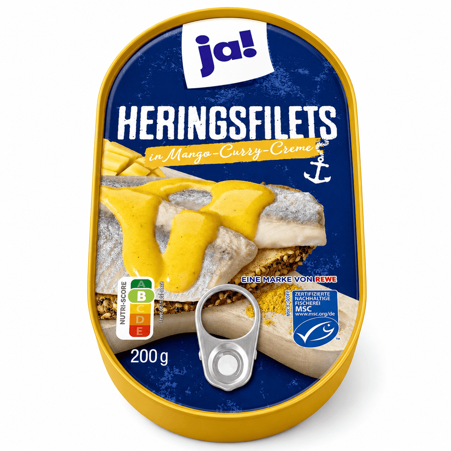 Sildefileter i mango-currykrem – 200 g - DEALS-OF-NORWAY
