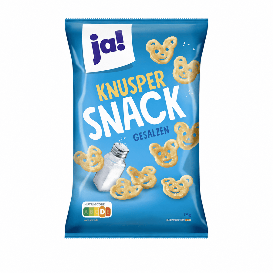 Sprø snack, saltet, 125 g - DEALS-OF-NORWAY