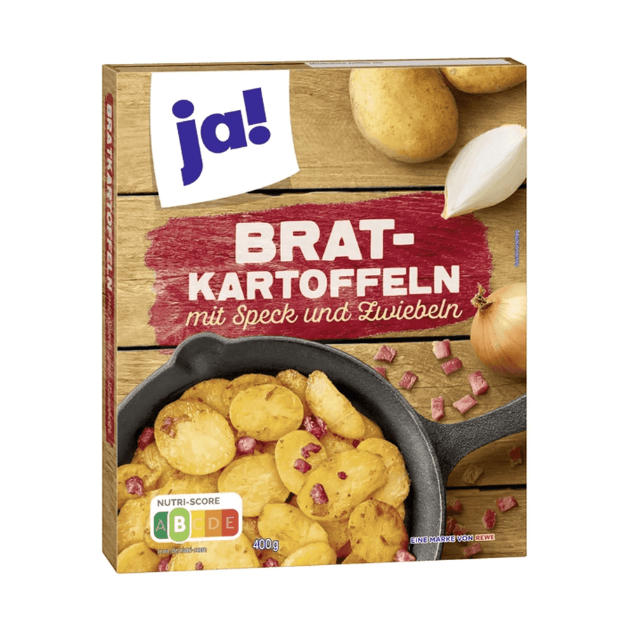 Stekte poteter med bacon og løk, 400 g - LUNVERK