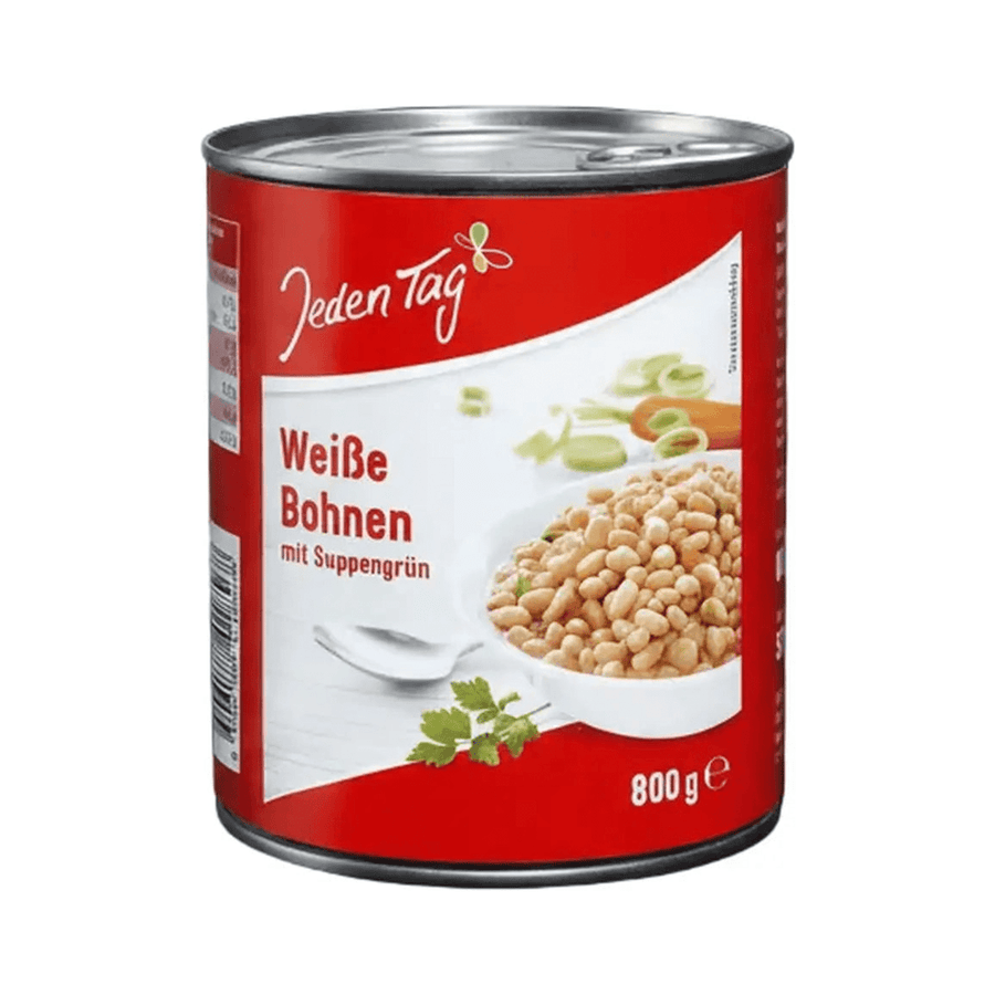 Veganske hvite bønner med grønnsaker, 850 ml - LUNVERK
